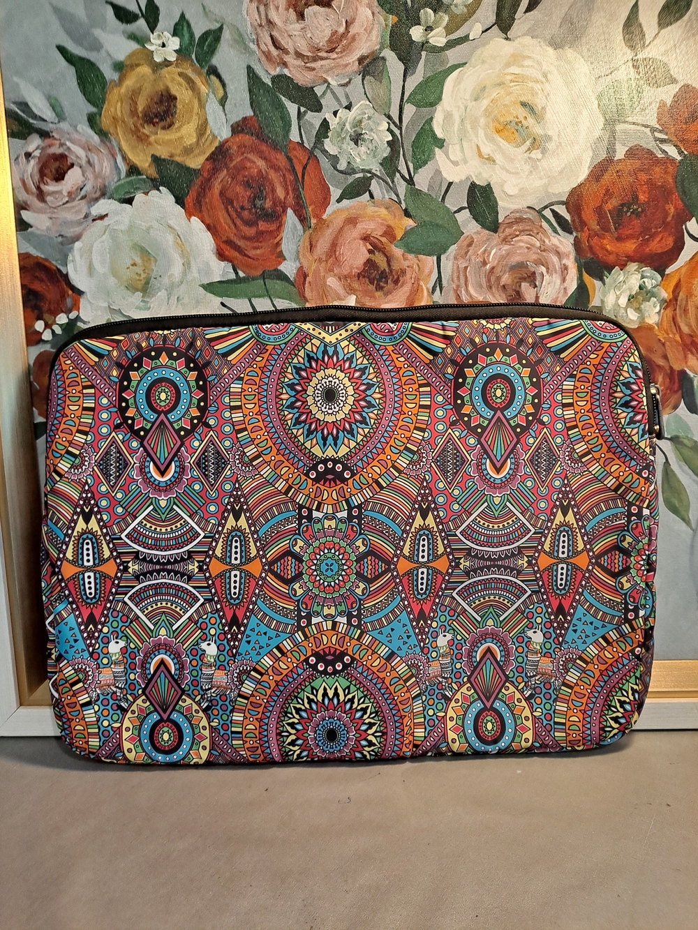 Sakroots Multicolor Mandala Llama Rainbow Wanderlust On The Go Laptop Sleeve - Picture 6 of 10